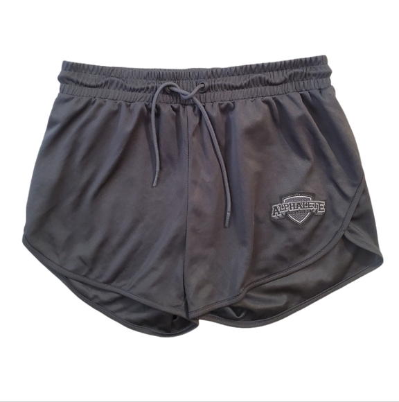 Alphalete Athletics Women's Gray Varsity Mesh Shorts Medium - Picture 1 of 6